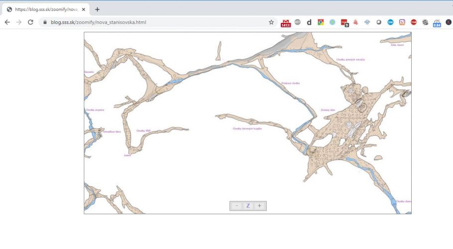 zoomify, Publikovanie  zoomovateľnej mapy na webe pomocou Zoomify free