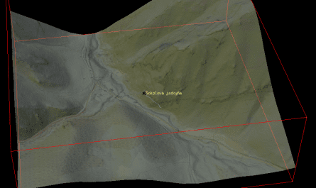 therion, Therion: Povrch s  textúrov LIDAR