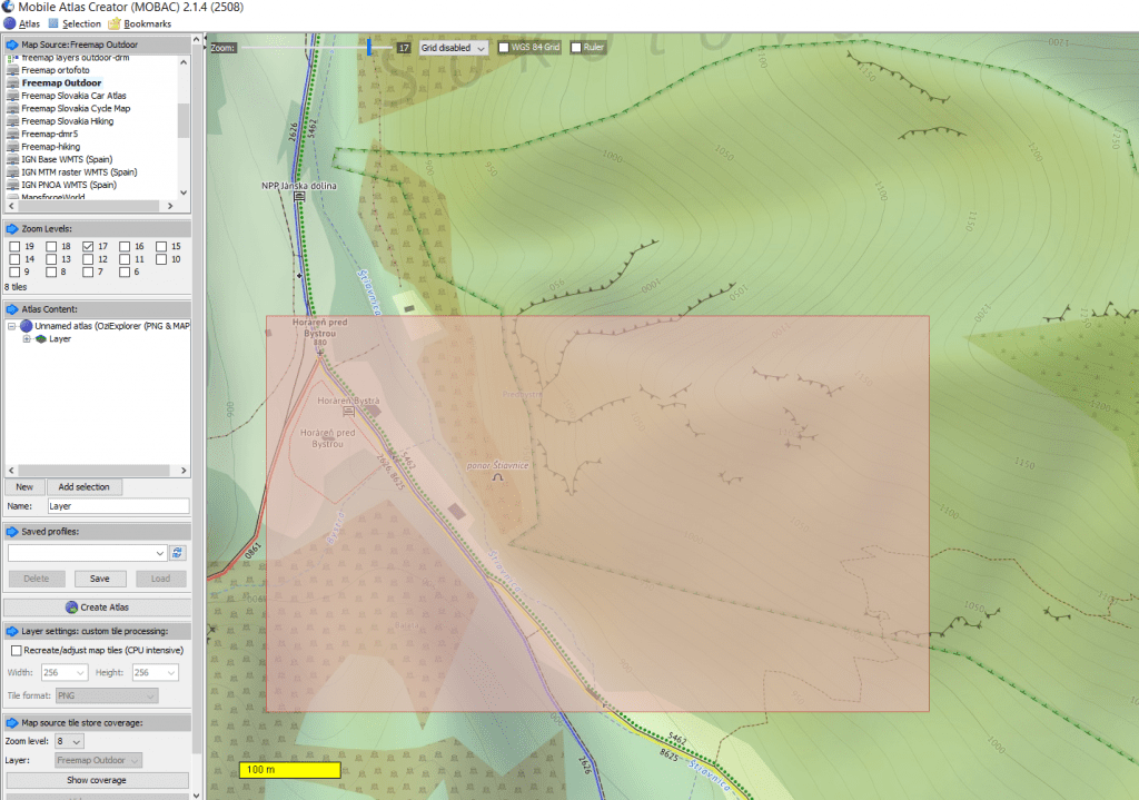 therion, Therion: Povrch s  textúrov LIDAR