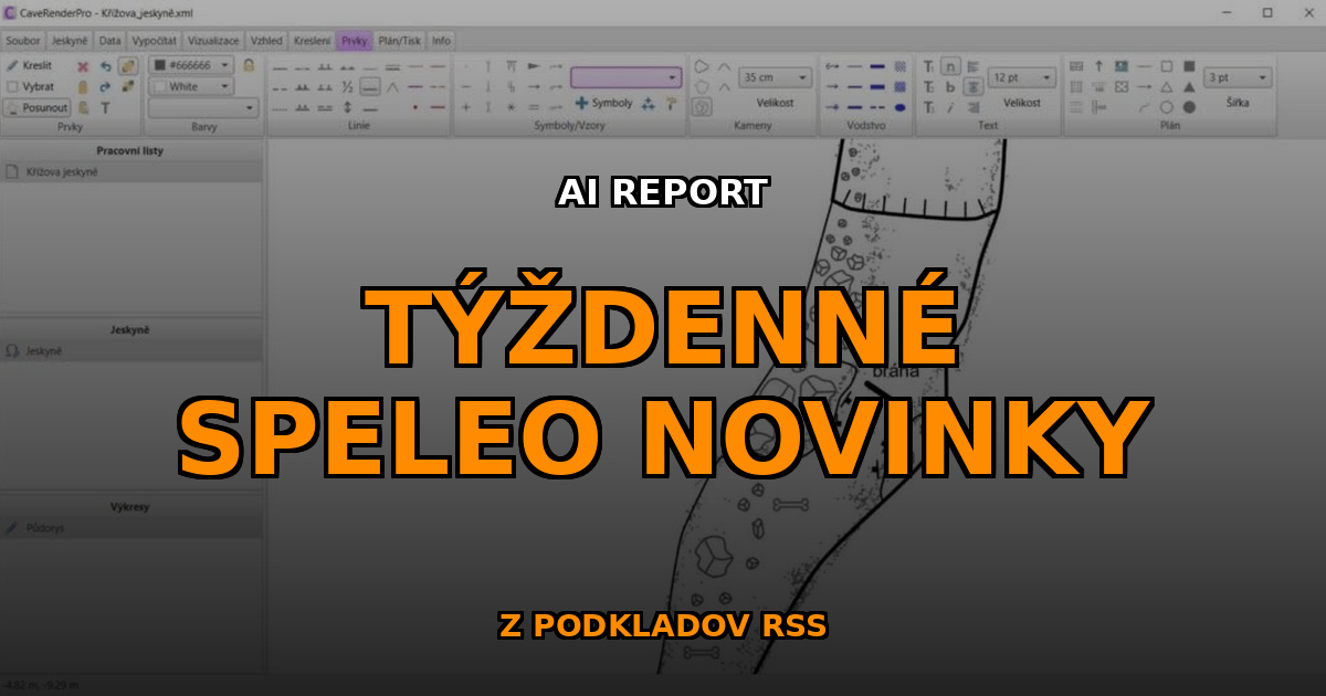 , S&uacute;hrn speleo noviniek za 13. t&yacute;ždeň roku 2026